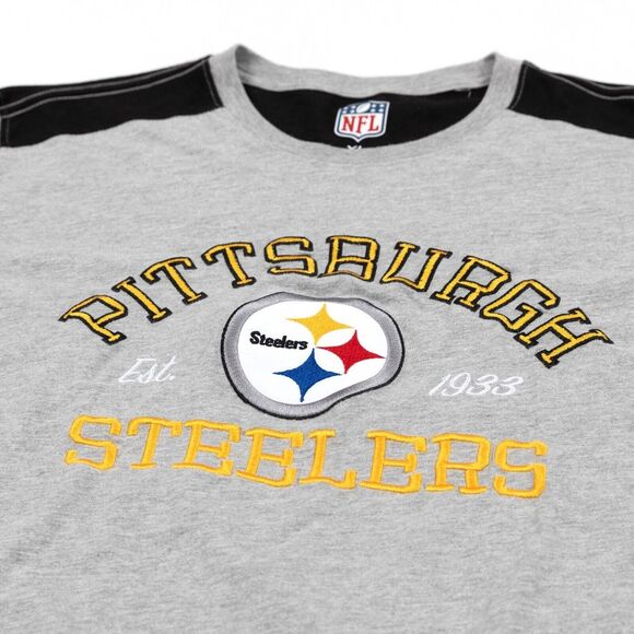 Pittsburgh Steelers NFL Apparel Rugby Long-Sleeve Embroidered Logo T-shirt XL - Picture 1 of 10